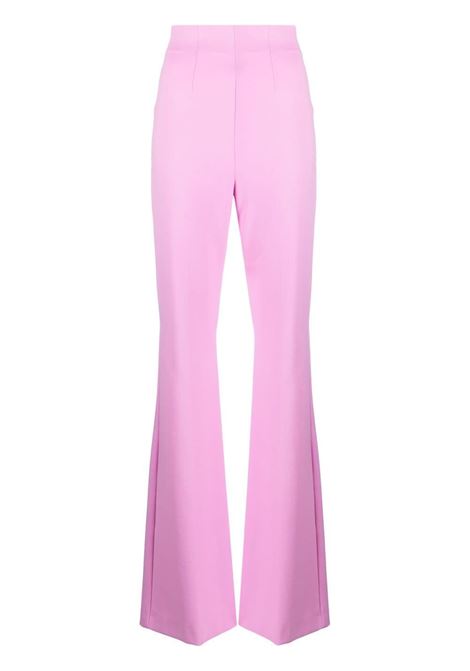 Pantaloni svasati con pinces in rosa - donna